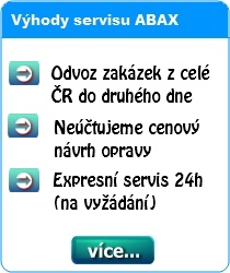 Vhody servisu ABAX